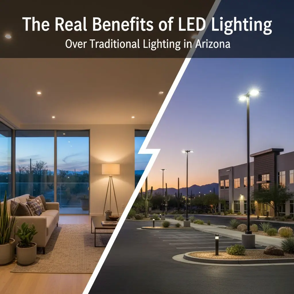 The Real Benefits of LED Lighting Over Traditional Lighting in Arizona