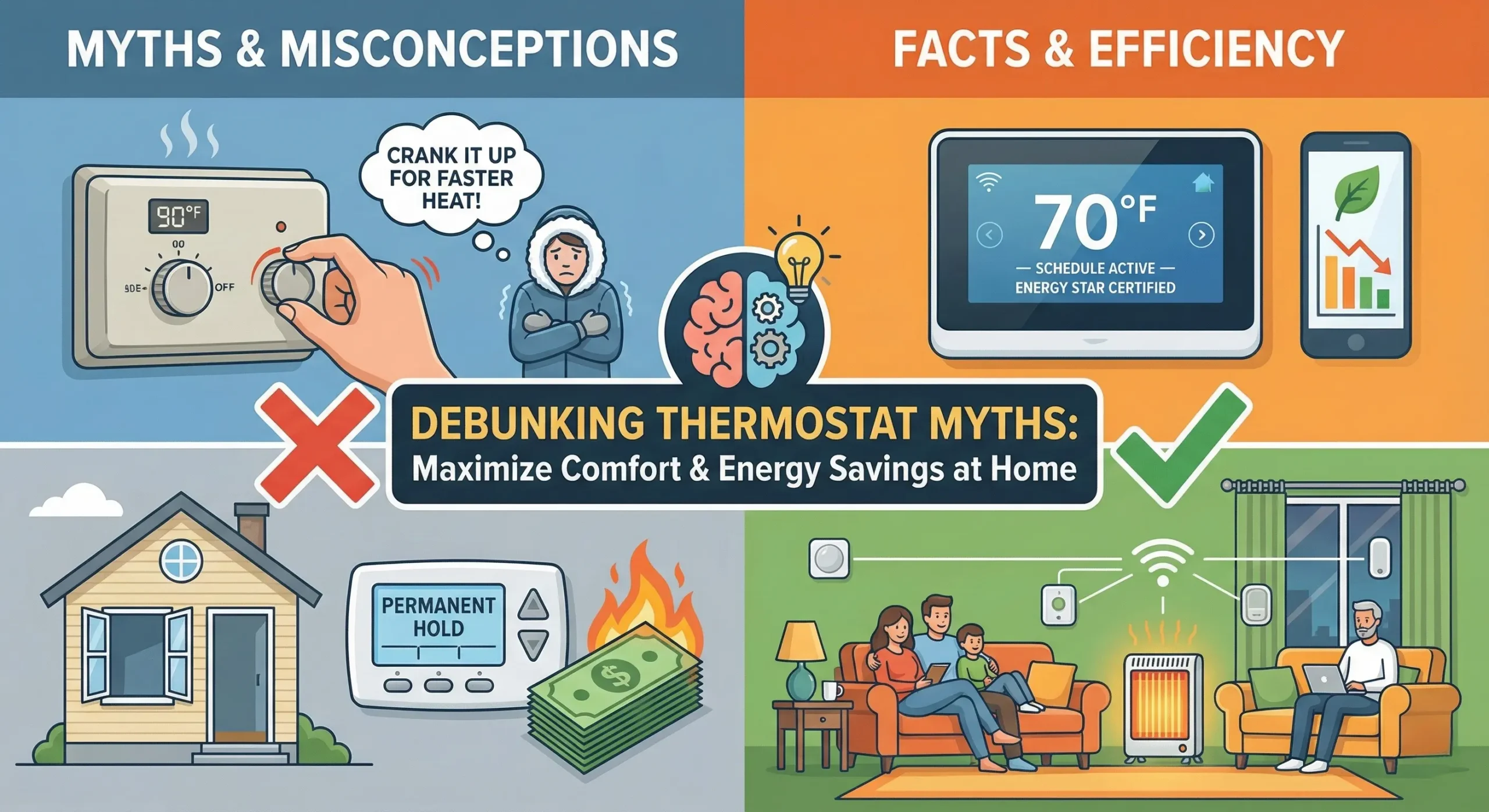 Debunking Thermostat Myths: How to Maximize Comfort and Energy Savings at Home