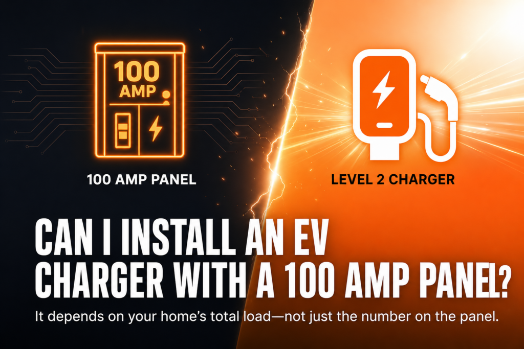 Featured image for “Can I install an EV charger with a 100 amp panel?”
