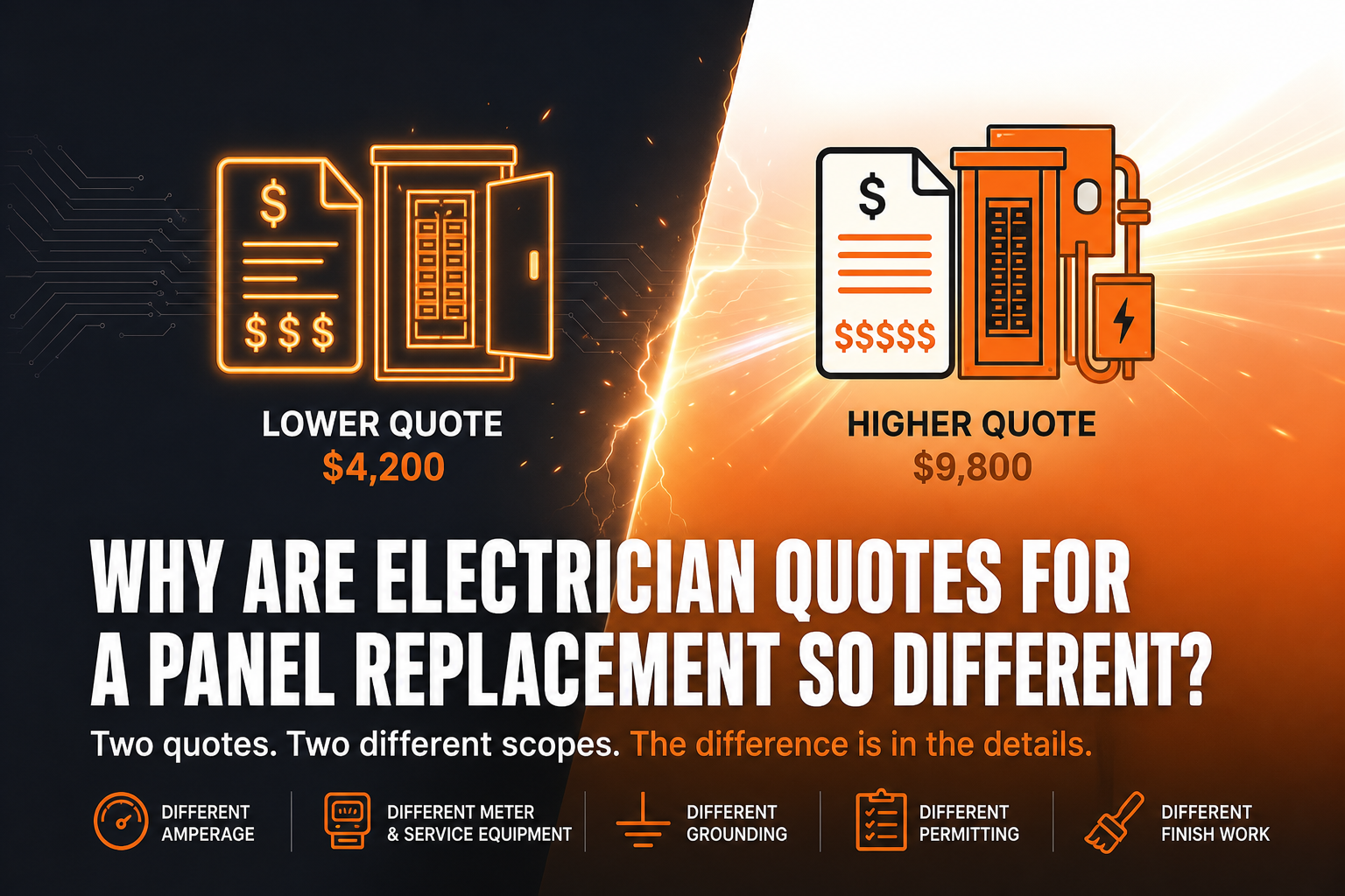 Featured image for “Why Are Electrician Quotes for a Panel Replacement So Different?”